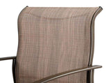 2pcs Wrought Iron Swivel Bar Chair Patio Swivel Bar Stools Brown 77628809