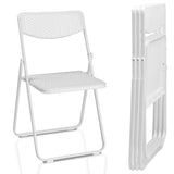 ZNTS 4 Pack Plastic Folding Chairs, Lightweight Stackable Commercial Chairs, Portable Event Seats Indoor 57324327