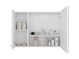 Harbor Medicine Double Door Cabinet,Four Interior Shelves, White B097P474279