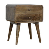 Curved Classic Grey Washed Bedside B182P166523