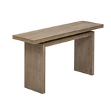 U_STYLE Uniquely Designed Ash Veneer Console Table, Modern Simple Style, Featuring Clever Tabletop N711P241324O