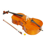 4/4 Wood Cello Bag Bow Rosin Bridge Natural 85069936