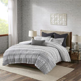 Full/Queen Cotton Jacquard Duvet Cover Mini Set B03596480