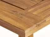 Outdoor 69" Acacia Wood Dining Table, Sandblast Natural Finish 62617.00