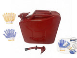 20L US Standard Cold-rolled Plate Petrol Diesel Can Gasoline Bucket with Oil Pipe Red 2 Pairs of 91418724