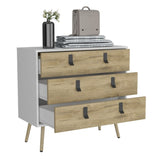 Huna Dresser, Modern 3-Drawer Unit with Handles B200P173204
