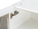 Wall Cabinet,Arched Glass door Display Wall Mounted Cabinet, Floating Cabinet with inadjustable W331P379951
