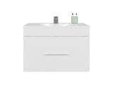 Bathroom Vanity with Sink, 1 Drawer, White B097P350320