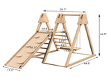 4-in-1 Juniper Indoor Play Gym - Jungle Gym Playset with Baby Swing, Slide, Ladder, and Climbing W2644P233324