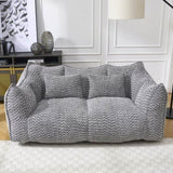 Soft beanbag chair with high resilience foam core for two people. The comfortable square recliner W1996P252274