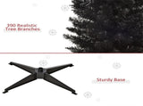6 foot black Christmas tree with bracket 67291685