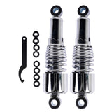Chrome 10.5" Rear Shocks Absorbers Lowering For Harley Road King Tour Glide FLT Dyna 1991-2016 24938032