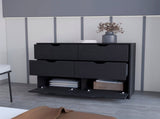 Black 4-Drawer Dresser B062P175094