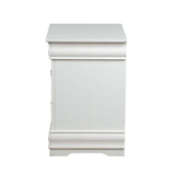 1pc Traditional Classic White Finish 2-Drawers Nightstand Wooden Bedroom Furniture B2741P322601