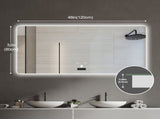48x32in Frameless bathroom mirror with light, LED backlit mirror, tri-color dimming, anti-fog W2709P268893