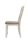 Fedele Tan Fabric & Cream Finish Side Chair B2726P343790