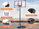 Portable Basketball Hoop System Stand Height Adjustable 7.5ft - 9.2ft with 32 Inch Backboard and 18664402