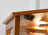 6 Shelf Corner Curio Display Cabinet with Lights, Mirrors and Adjustable Shelves, Oak W1693P165029