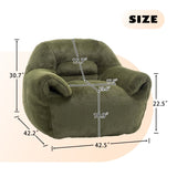 Bean Bag Chair, Comfy Bean Bag Sofa with Back Support, Faux Fur Bean Bag Chair for Adults and Kids, W2200P326891
