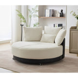 52.75'' Oversized Round Swivel Chair,360&deg Swivel Chair, Couples W1628P218356