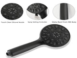 Drill-Free Stainless Steel Slide Bar Combo Rain Showerhead 7-Setting Hand, Dual Shower Head Spa W1219P155442