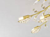15-Light Chandelier Crystal Ceiling Lamp, 15-Lights Modern Farmhouse Ceiling Ceiling Hanging Light W5008P466522