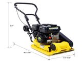 7.0HP 5500VPM MAX Gas Vibration Compaction Force 20 x 14 inch Plate Compactor w/Built-in Wheel,EPA 97601772
