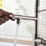 Commercial Kitchen Faucet with Pull Down Sprayer, Single Handle Single Lever Kitchen Sink Faucet W1932P172269