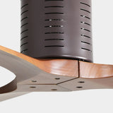 52 inch Flush Mount Fan with Remote Control, 3 Reversible Wood Blades Noiseless DC Motor W934P189483