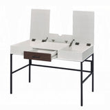Natural and Black Writing Desk with USB Port B062P209216