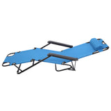 Folding Chaise Lounge Chair for Outdoor, 2-in-1 Portable Tanning Chair 63716847