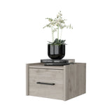 ZNTS Elfrida Wall-Mounted Nightstand, Sleek Single-Drawer Design with Spacious Top Shelf B128P148914