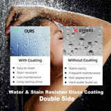 56"-60"W x 70"H Frameless Shower Door, Sliding Shower Door, with Premium 5/16" Thick Tempered W2011P197887