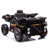 12V Kids Ride On Dump Truck W/Parents Control,2wd,Rear-wheel suspension,Electric Dump Bed and Extra W1578P235125
