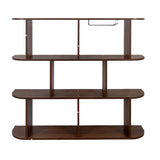 Large Wall Mounted 3 Tier Rustic Bottle Wine Rack,Multifunctional Wooden Wall Mounted Wine W331P277924