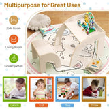 kids furniture set with 1 kids table and 1 chair White 51493923
