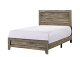 Grey Finish Fabric 1pc Twin Size Panel Bed Beautiful Wooden Bedroom Furniture Contemporary Style B011P174713