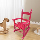 ZNTS Children's rocking rose red chair- Indoor or Outdoor -Suitable for kids-Durable 01417255