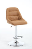 Set of 2 Bar Stools,with Chrome Footrest and Base Swivel Height Adjustable Mechanical Lifting Velvet W1249P243519