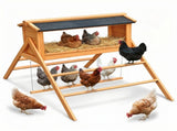 Chicken Nesting Box with Asphalt Roofing, Perch for Coop, Nesting Boxes with Swing, 56678697
