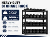 Heavy Duty Adjustable Metal Storage Shelving Unit, 1600 LBS Load Capacity Garage & Kitchen Utility 45218881