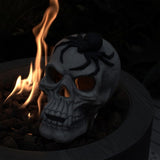 Demon Skull,Suitable for Outdoor Fireplace and Fire Pit, Halloween Decoration W2734P194123