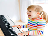 Foldable 61-Key Full-Size Digital Piano, 90.1717.785.08 cm Wireless MIDI Keyboard with 1750mAh 95661803