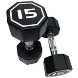Premium Octagonal Dumbbell Large Numbers Hard Chrome Plated Handle Dumbbells to Assist with 54416919