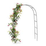 ZNTS 7'8" H x 4'5" W Metal Garden Arch Trellis,Adjustable Arbor Trellis for Garden Climbing Plants 55496277