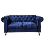 Anina Blue Velvet Loveseat B201P299738