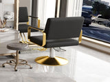 Hydraulic Salon - 360&deg Swivel Barber Stylist with Pump, Non-Tilting Hairdressing 12084379