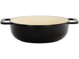 Cast iron 6QT cooking pot - Gradient Black Color - Includes two silicone gloves - Enamel pot 92886056