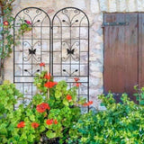 2 Pack Metal Garden Trellis 86.7" x 19.7" Rustproof Trellis for Climbing Plants Outdoor Flower W1586P151257