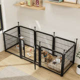 ZNTS Dog Playpen 8 Panels 24" Height Heavy Duty Dog Fence Puppy Pen for Large Medium Small Dogs Indoor W578P187932